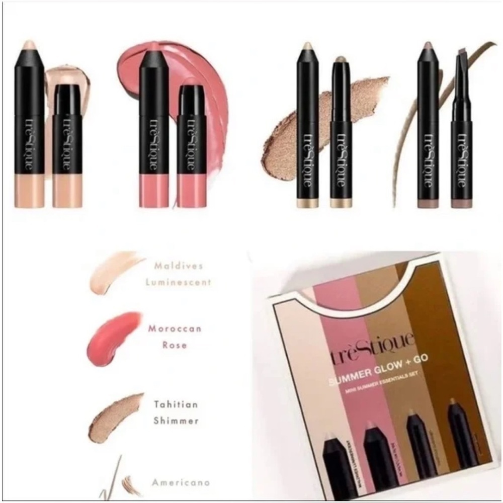treStiQue Highlight Blush Shadow Brow Mini Essentials Set